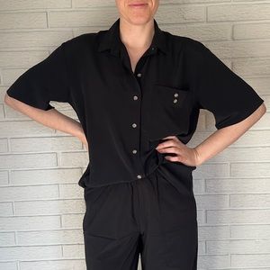 Topshop Short Sleeve Button Down Shirt